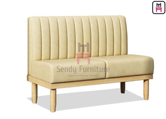 ซื้อ บูธร้านอาหารไม้เนื้อแข็ง 1.2cbm 4ft ที่นั่งบูธหุ้มเบาะ PU online manufacture