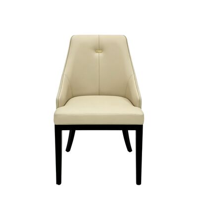 เก้าอี้ร้านอาหารไม้สไตล์ Ergonomic พร้อมสีที่ปรับแต่งได้และส่วนตกแต่งสแตนเลสสำหรับห้องอาหารเชิงพาณิชย์