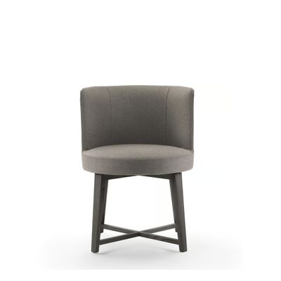 เก้าอี้ร้านอาหารไม้โครง X ตามหลักสรีรศาสตร์ พร้อมไม้แอชขาวแท้และตัวเลือกปรับแต่งสุดหรู