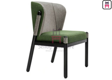 Black Ash Wood Frame ไม้เก้าอี้ร้านอาหารเก้าอี้หุ้มพนักพิงเฟอร์นิเจอร์