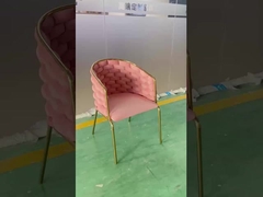 ร้านอาหารและคาเฟ่ เก้าอี้หลังสูงไร้แขน พร้อมผ้าปู 52 * 53 * 94cm