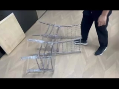 ธ อร์ Chiavari โรงอาหารพลาสติกเก้าอี้ PC กระจกไร้แขนสําหรับบาร์ / คาเฟ่