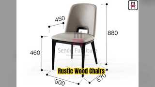 เก้าอี้ร้านอาหารไม้ชนบทเพื่อบรรยากาศ